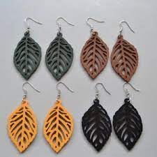 گوشواره-چوبی-برگ