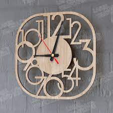 ساعت دیواری با برش لیزر