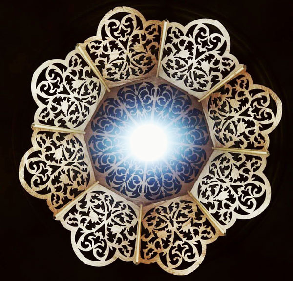 لوستر-چوبی-برش-لیزری