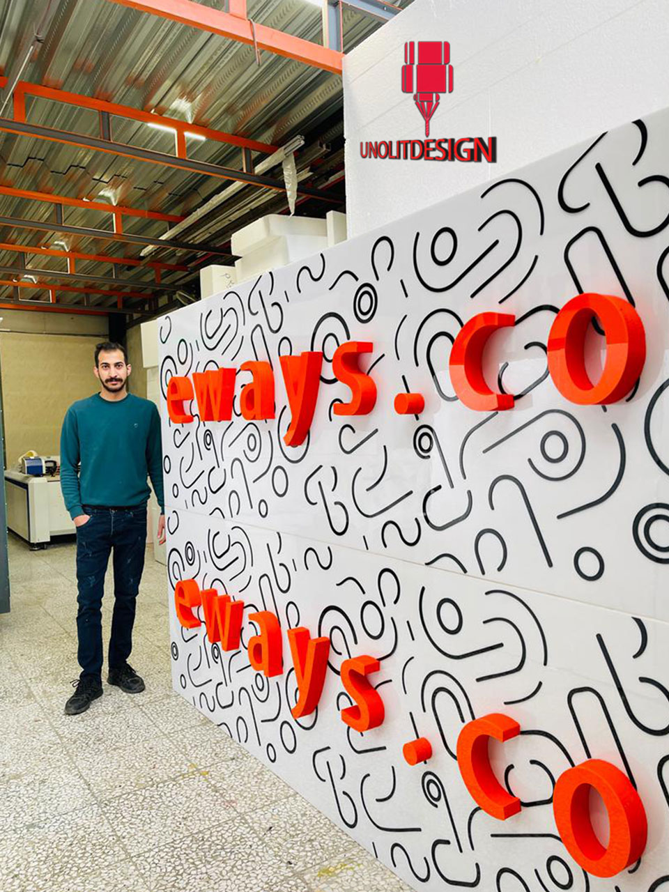 ساخت-حروف-برجسته-یونولیتی